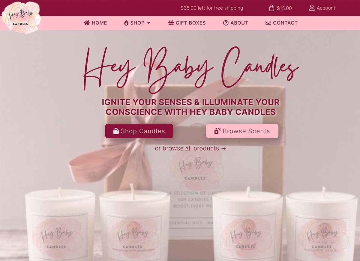 Hey Baby Candles